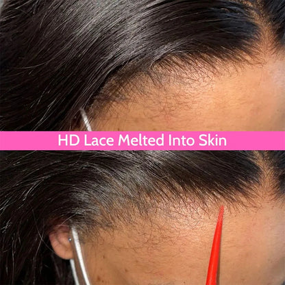 Straight Hd Lace Frontal Wig Glueless Wig Human Hair Ready To Wear 30 Inch Lace Front Wigs For Women Hd Lace Wig 13X6 Human Hair