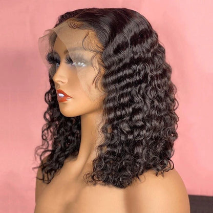 Lucious Water Wave BOB Lace Front Human Hair Wig