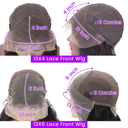 Wigglez Body Wave Lace Front Human Hair Wigs