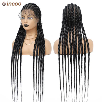 Dazzla Full Lace Front Cornrow Double Dutch Braided Wigs