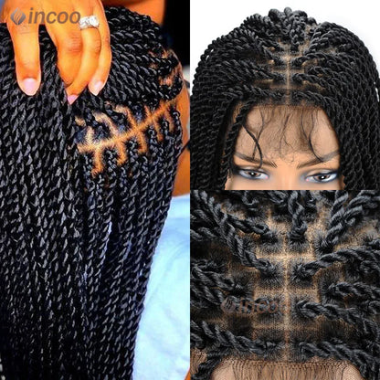 Zinga Faux Locs Braided Wigs For Black Women