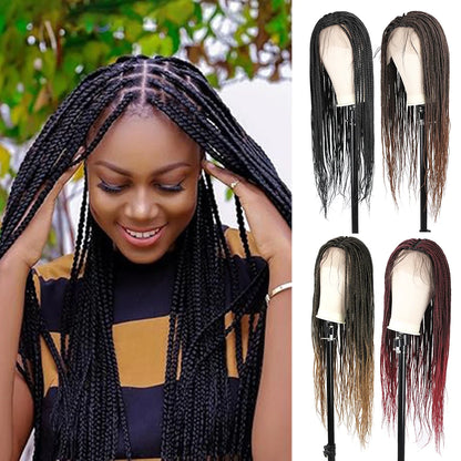 Enva Lace Front Box Knotless Braid Wigs