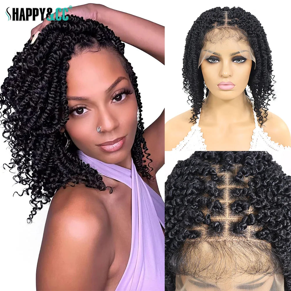 Tressa Short Passion Twist Knotless Braided Wigs