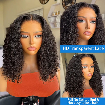 Alluress Curly Glueless Human Hair Wig