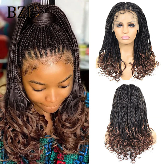 Flaira Curly Ends Box Braid Wigs