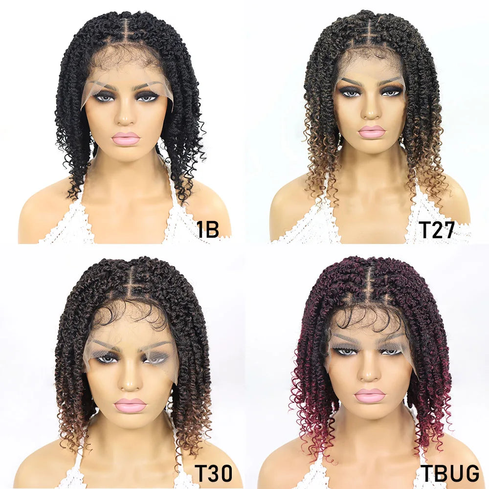 Tressa Short Passion Twist Knotless Braided Wigs