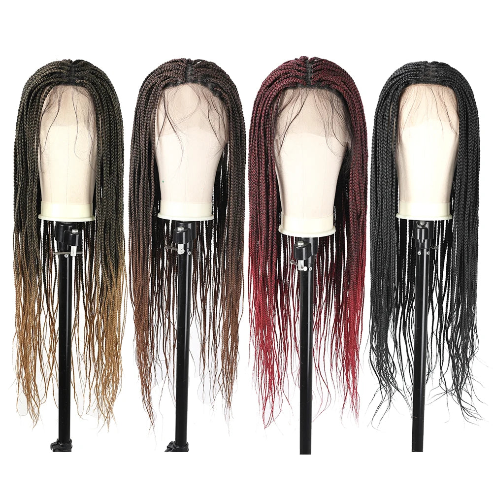 Enva Lace Front Box Knotless Braid Wigs