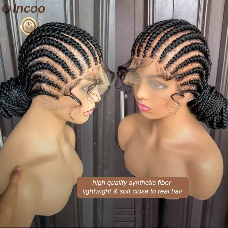 Dazzla Full Lace Front Cornrow Double Dutch Braided Wigs